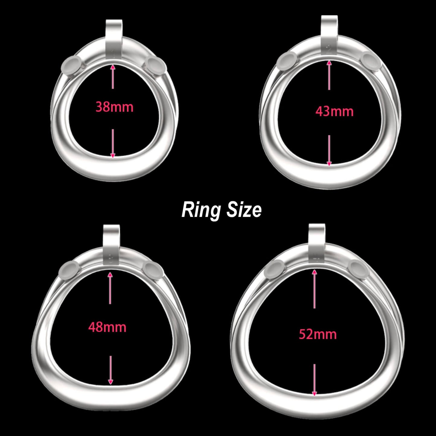 Nano Stainless Steel Mamba V7.0 Chastity Device