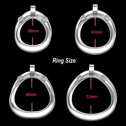 Small Stainless Steel Mamba V7.0 Chastity Device