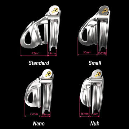 Small Stainless Steel Mamba V7.0 Chastity Device