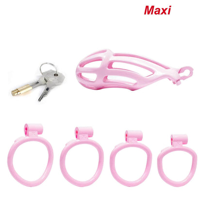 Maxi Pink Stripe Mamba Chastity