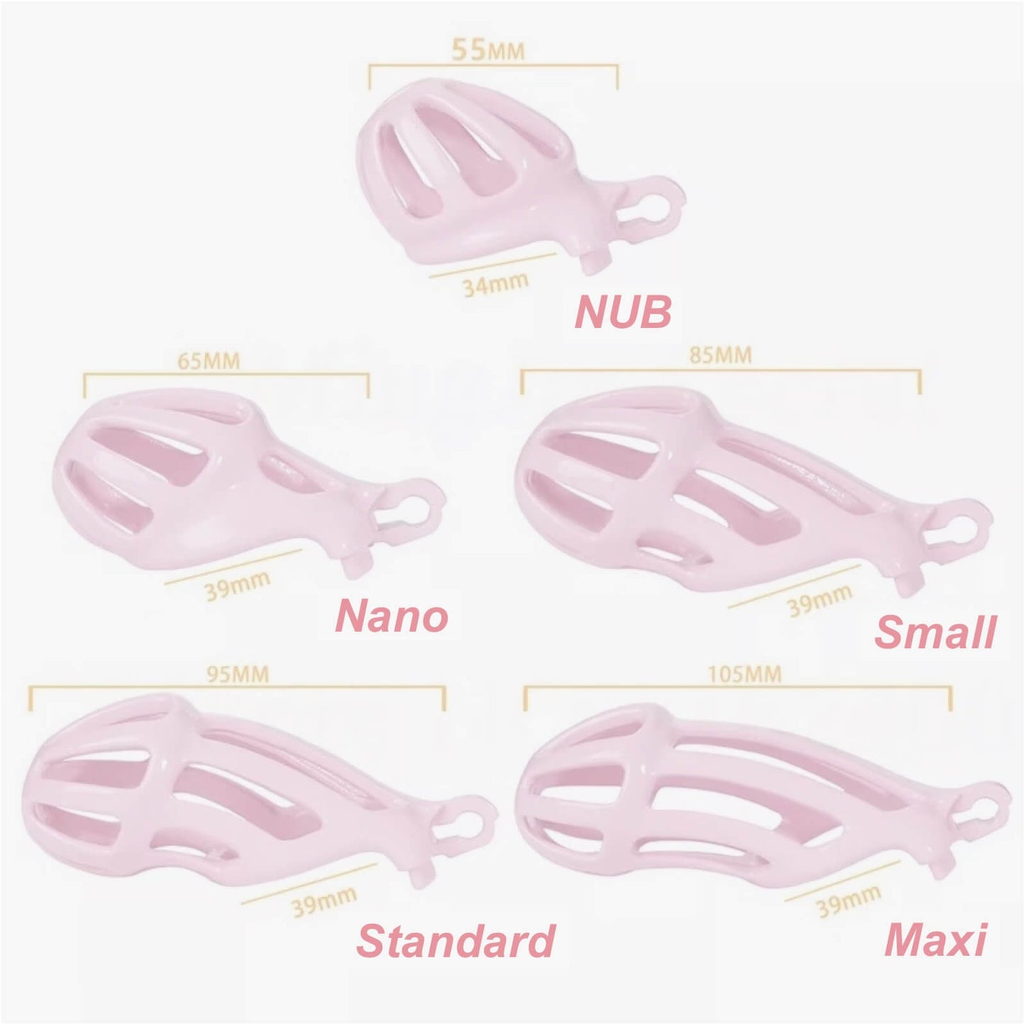 Standard Pink Stripe Mamba Chastity