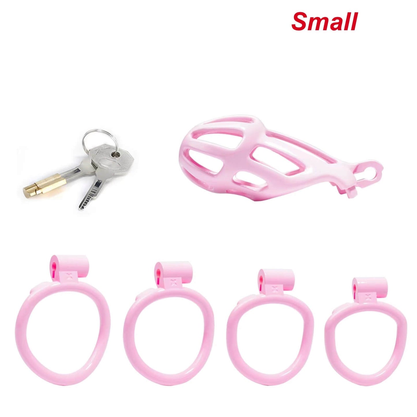 Small Pink Stripe Mamba Chastity