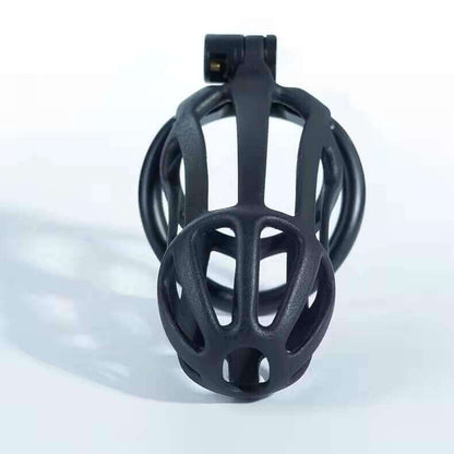 Stripe Mamba Chastity Cage with 4 Arc Rings