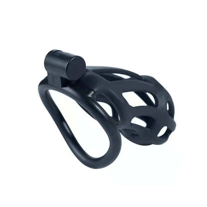 Stripe Mamba Chastity Cage with 4 Arc Rings