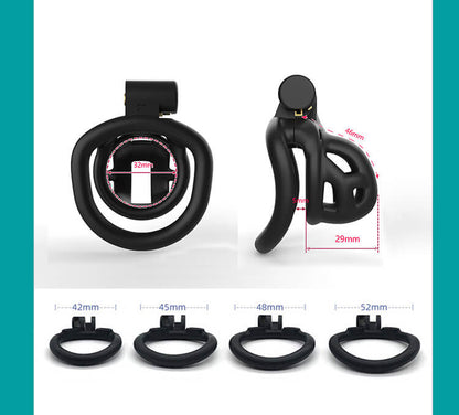 Ultra-Mini Baby Size Mamba Chastity Cage Kits 1.81 inches Long