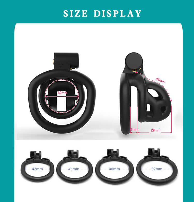 Ultra-Mini Baby Size Mamba Chastity Cage Kits 1.81 inches Long
