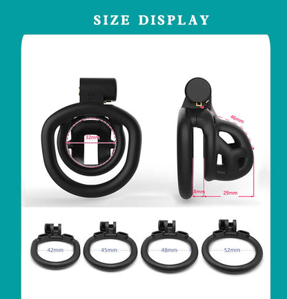 Ultra-Mini Baby Size Mamba Chastity Cage Kits 1.81 inches Long