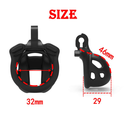 New Upgraded Ultra-Mini Mamba Chastity Cage 1.81 inches Long
